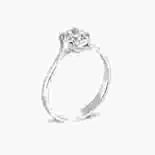 Серебряное кольцо для помолвки Признание