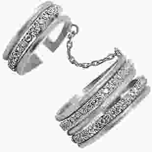 Серебряное кольцо фаланговое Инесса