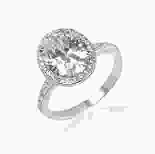 Серебряное кольцо с крупным камнем Лорель