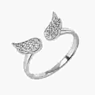 Серебряное кольцо Крылья ангела
