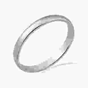 Серебряное обручальное кольцо Классическое тонкое