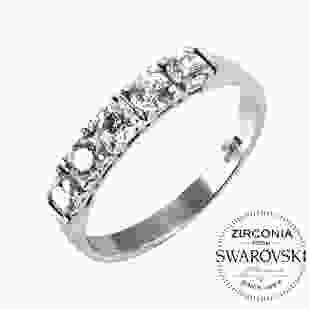 Серебряное кольцо с камнями Swarovski Молли