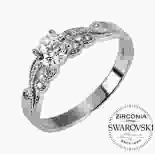 Серебряное кольцо с камнями Swarovski Роксана