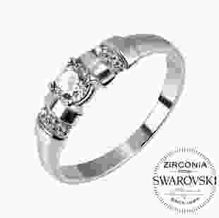 Серебряное кольцо с камнями Swarovski Валери
