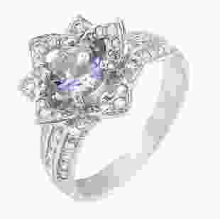 Серебряное кольцо с аметистом Фантазия