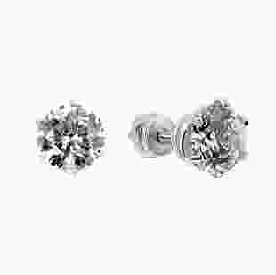 Срібні сережки з камінням Swarovski Ейлін