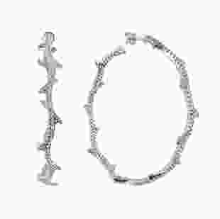Срібні сережки-кільця Єва
