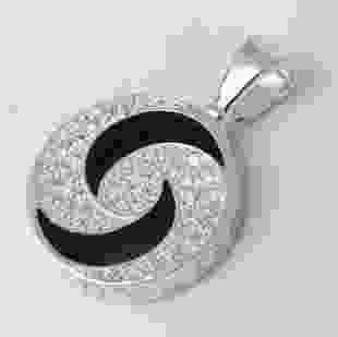 Срібний підвіс з емаллю Спіраль BVLGARI