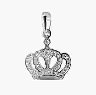 Срібна підвіска Корона Монарха