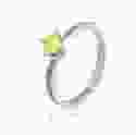 Серебряное кольцо с квадратным перидотом Диана