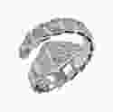 Серебряное кольцо Змея незамкнутое