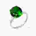 Серебряное кольцо с зеленым камнем Джеральдин