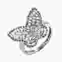 Серебряное кольцо с камнями Махаон