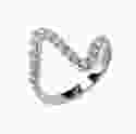 Серебряное кольцо на среднюю фалангу Зигзаг