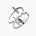 Серебряное кольцо на среднюю фалангу с крестиками Ксения