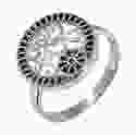 Серебряное кольцо с черными камнями Роксолана