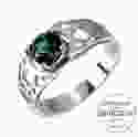 Серебряное кольцо с зеленым камнем Swarovskі Лаура