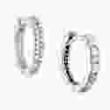 Срібні сережки з камінням двосторонні Домініка
