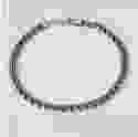 Срібний браслет Бісмарк круглий з чорнінням