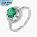 Серебряное кольцо с зеленым аметистом Тэодора