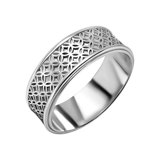 Серебряное широкое кольцо Эйфория