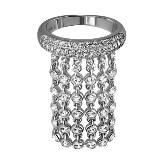 Серебряное кольцо с подвесами Ниагара