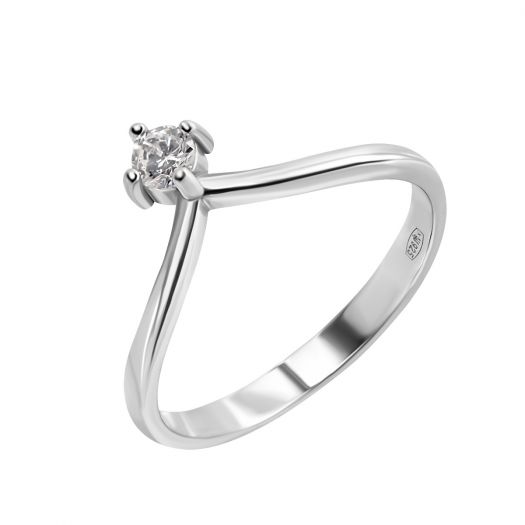 Серебряное кольцо для помолвки Мечта