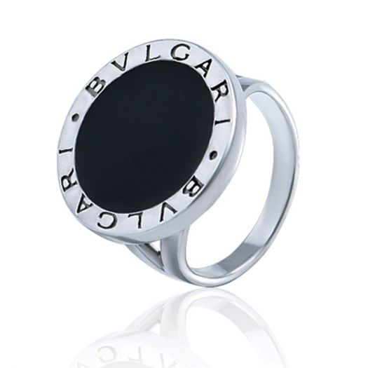 Серебряное кольцо с эмалью BVLGARI