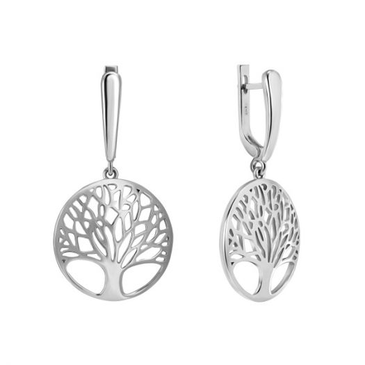 Срібні сережки "Дерево життя"